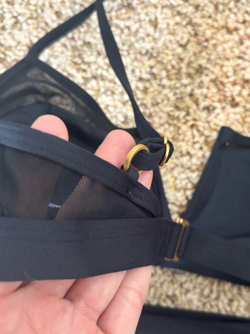 L*space Black Ribbed V-Wire Bikini Set - Picture 8 of 8